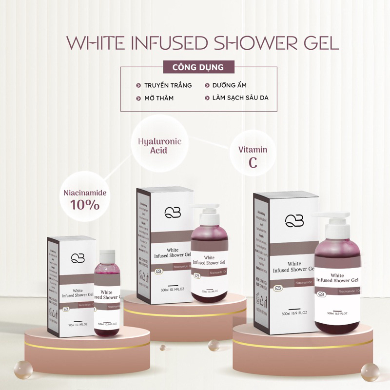 SỮA TẮM TRUYỀN TRẮNG 10% NIACINAMIDE SIÊU TRẮNG