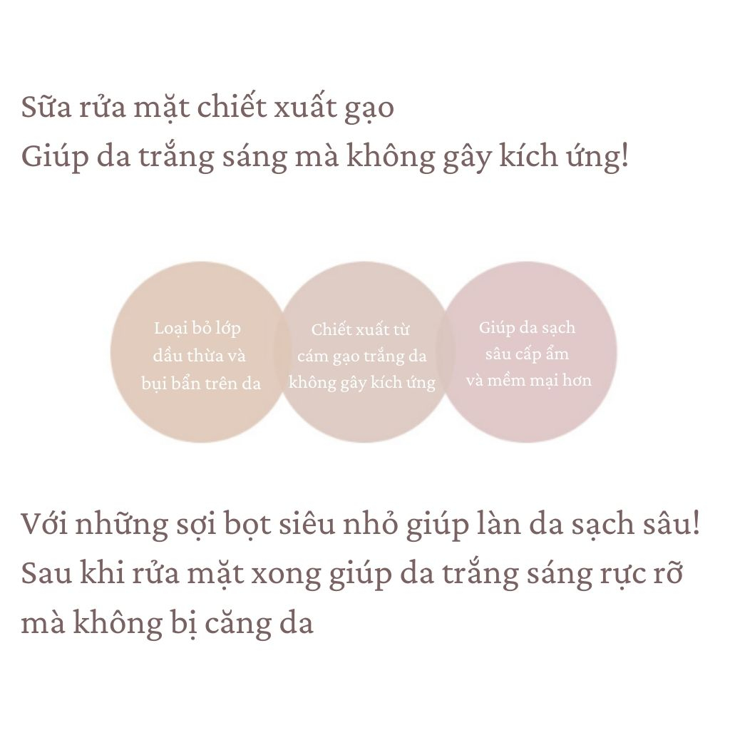 Sữa rửa mặt gạo Rice Water Bright Cleansing Foam The Face Shop 150ml