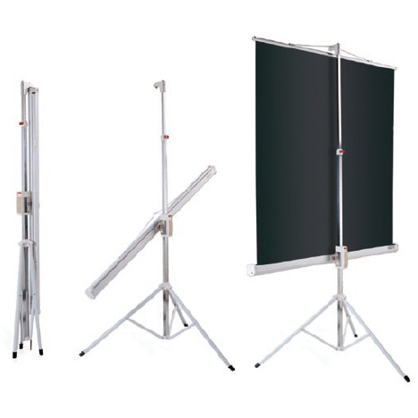 Màn chiếu 3 chân 1m25 x 1m25 có thể bỏ cóp xe hơi