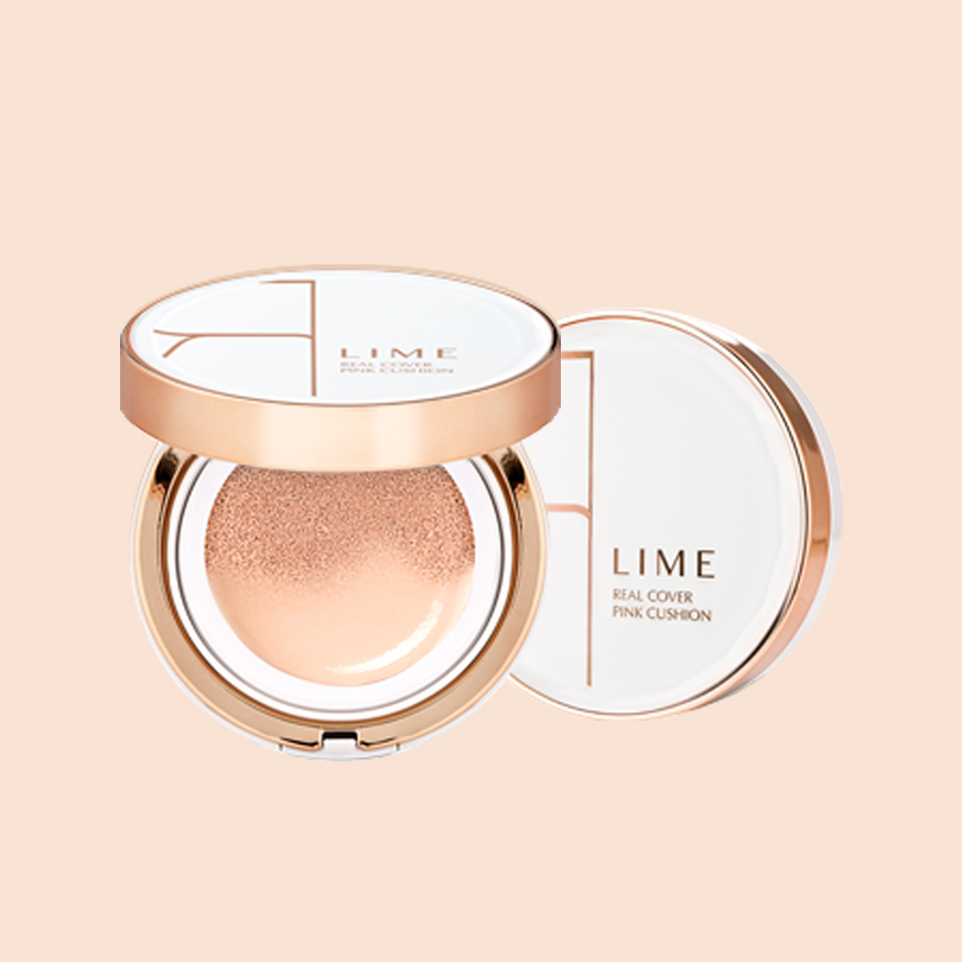 Phấn Nước Kiềm Dầu LIME Real Cover Pink Cushion SPF50+ PA+++ 20g