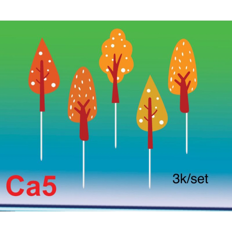 Cắm lá phụ kiện bánh sn