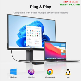 KVM Switch 2 vào 1 cổng USB 3.0 tốc độ 5Gbps Ugreen 15149 cao cấp