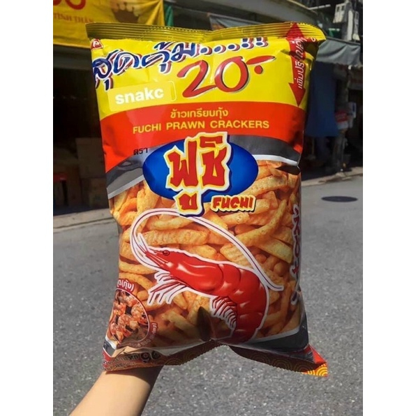 Snack bim bim tôm Fuchi Thái Lan xịn gói lớn 80g