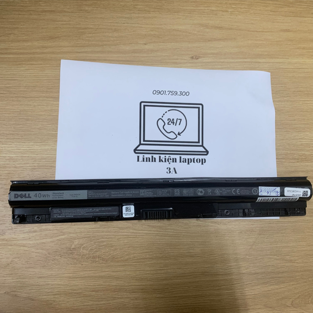 Pin laptop Dell Vostro 3578 3568 3576 M5Y1K Inspiron 3567 3458 3558 5558 5758 5559 Gen 7 8 ZIN