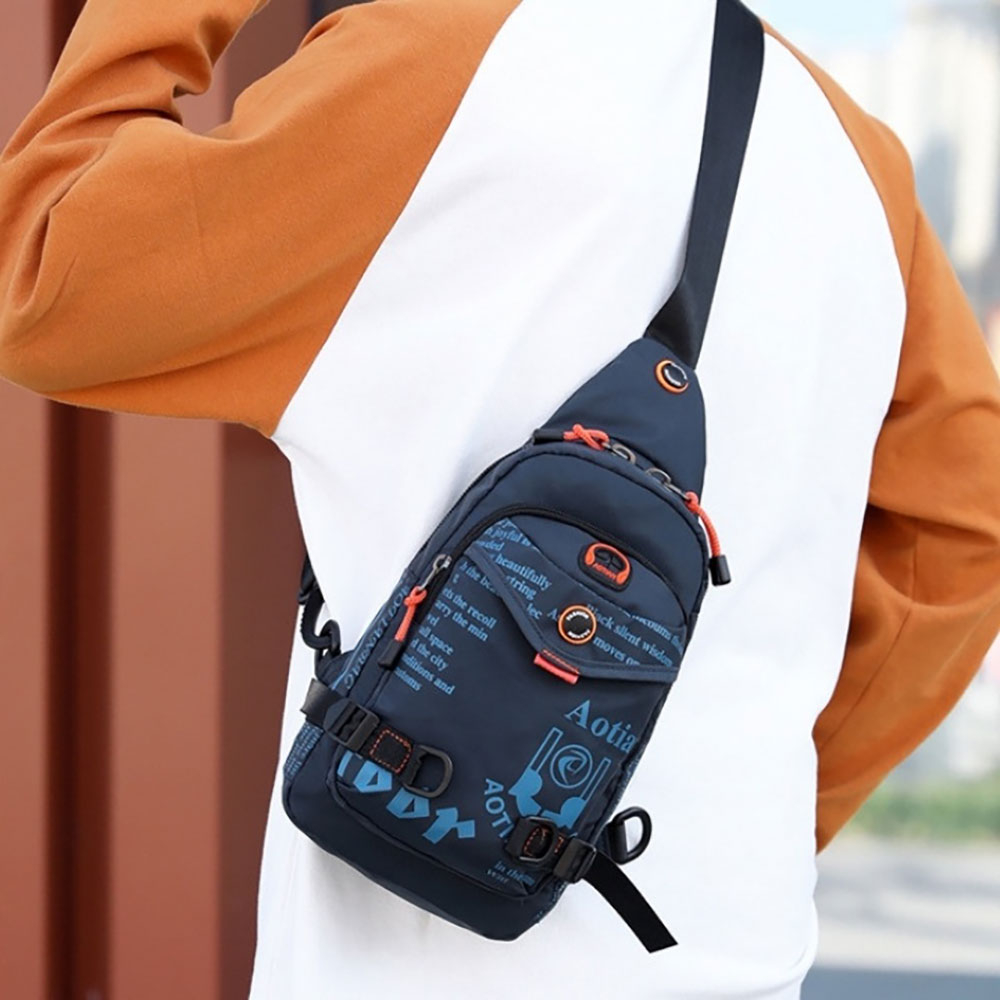 Túi đeo chéo vải Polyester T0199 Ulzzang kháng nước unisex nam nữ - Shop Basic 95