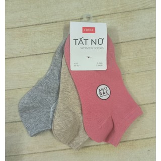 Pack 3 đôi tất cổ ngắn nữ Canifa