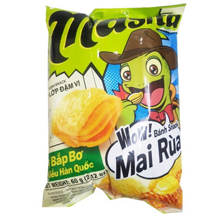 Snack khoai tây mai rùa 4 lớp vị bắp bơ kiểu hàn quốc orion masita