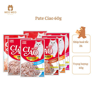 Pate Ciao gói 60g nhiều vị cho mèo