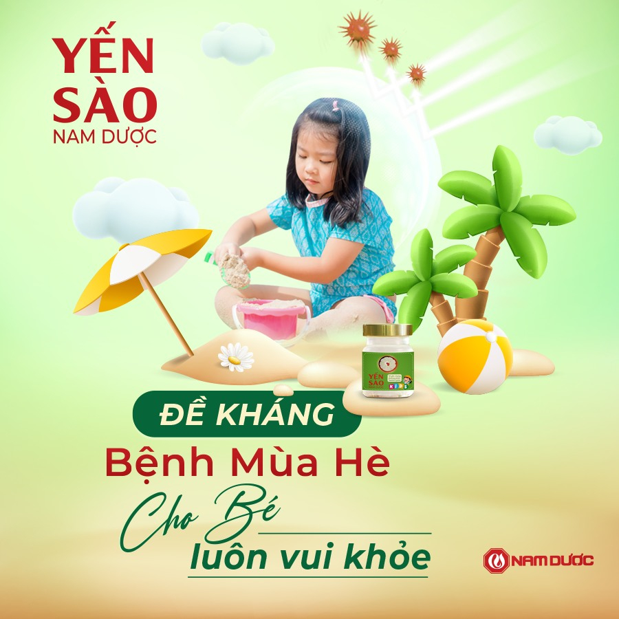 [COMBO 10 Hộp] Yến sào Nam Dược Kids lọ 70ml tổ yến chưng đường phèn hỗ trợ đề kháng, bổ sung dưỡng chất cho trẻ