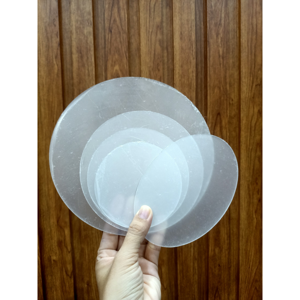 Tấm mica tròn, nhiều hình dáng cho tượng chibi, figure đất sét, standee, làm đế kê điện thoại handmade