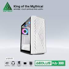 Vỏ Case máy tính VSP KA-300 Gaming trắng.