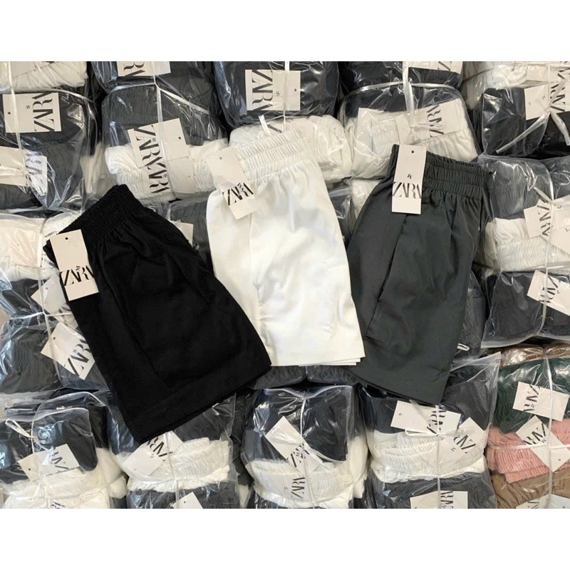 SET SOOC 3 QUẦN CHUN NỮ ĐEN TRẮNG GHI