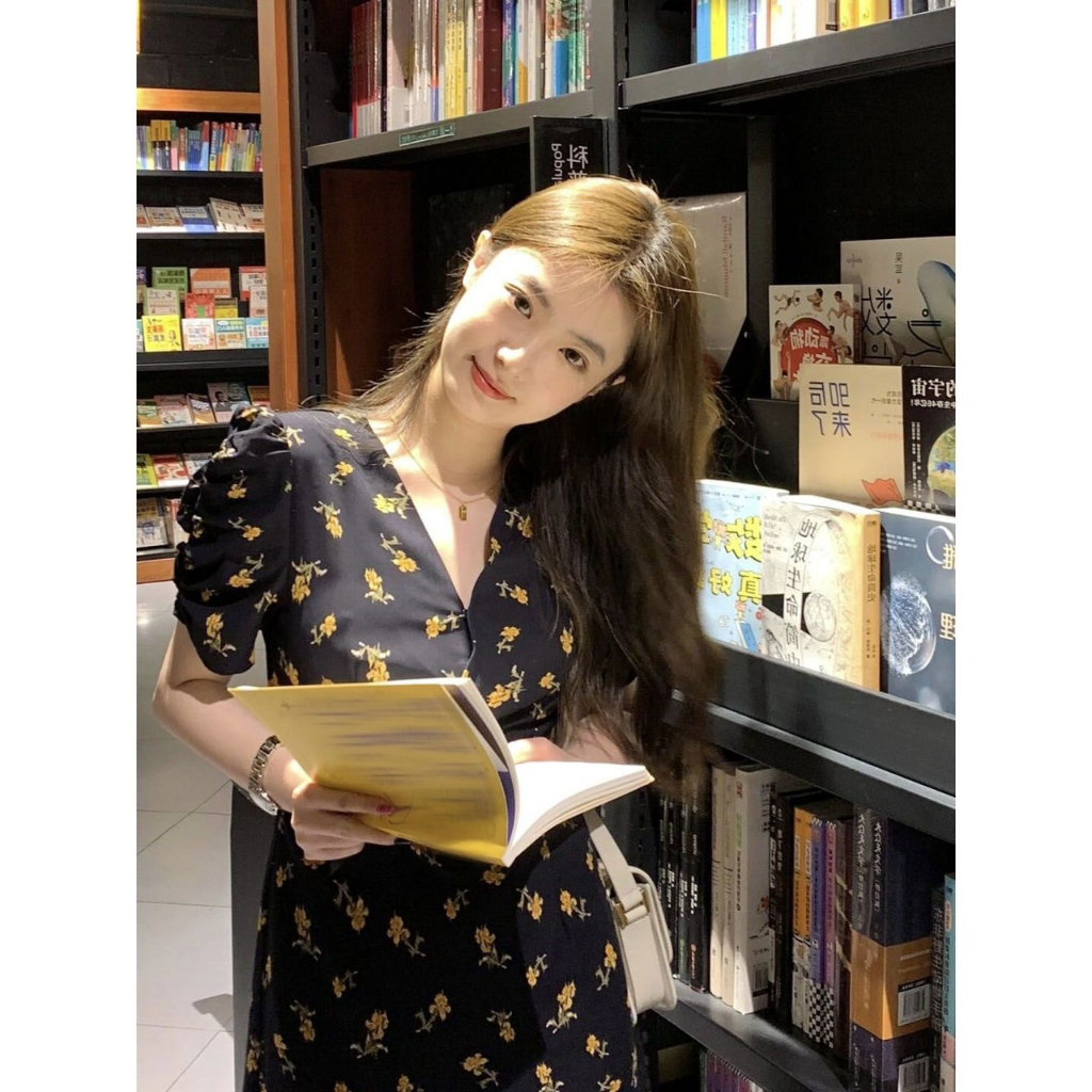 VÁY HOA NHÍ THẮT EO