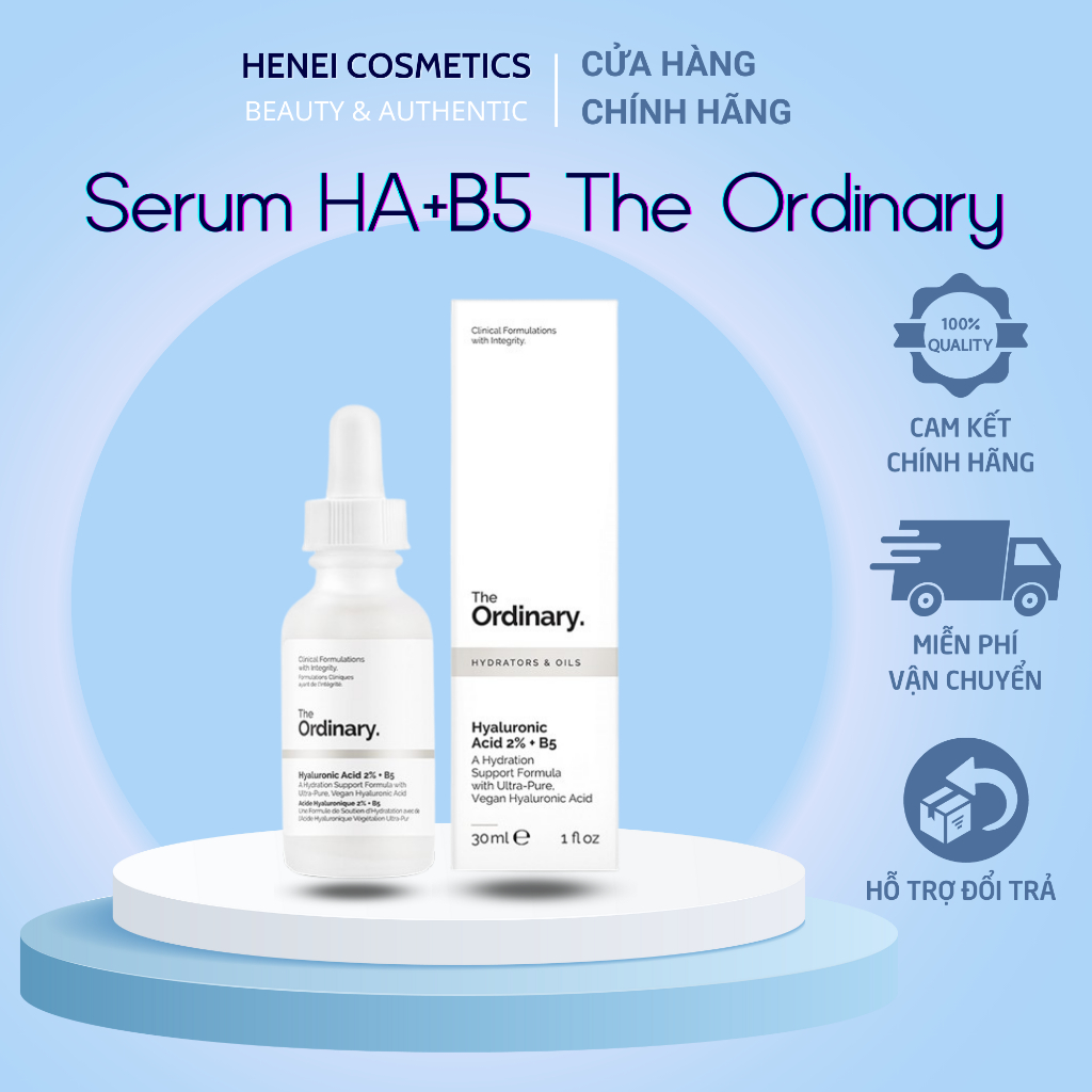 Serum The Ordinary Cấp ẩm hồi phục Hyaluronic Acid 2% + B5 30ml (skincare)