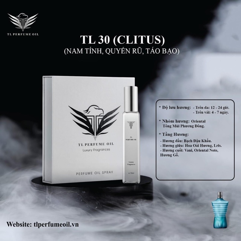 7 mẫu nước hoa nam TL PERFUME OIL nhập khẩu pháp chính hãng 25-31
