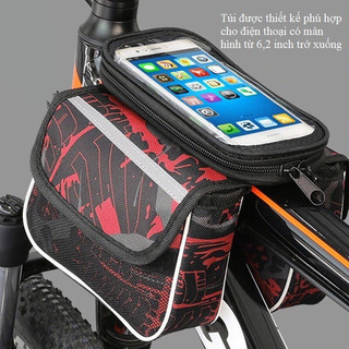 Túi treo sườn xe đạp thể thao bike boy, túi treo xe đạp đựng điện thoại thể thao chống nước
