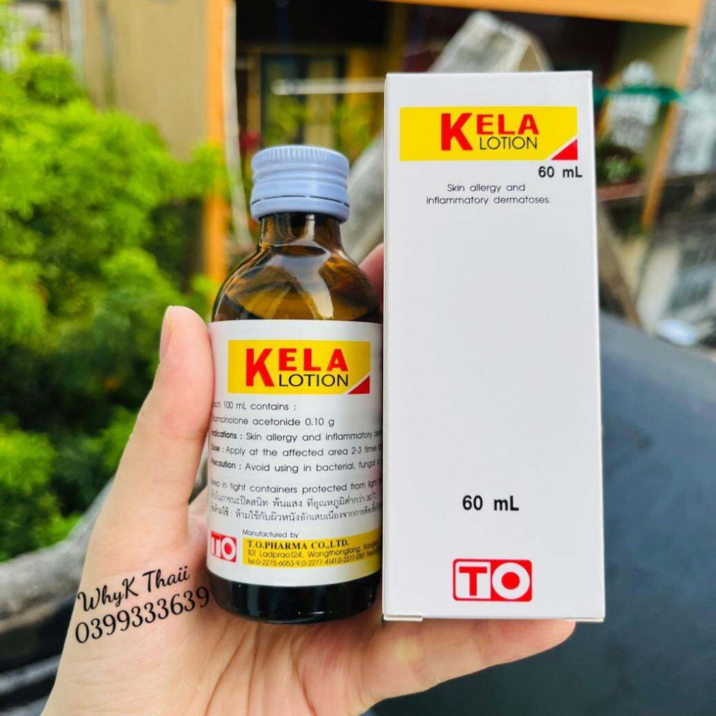 Kela Lotion Dùng Cho Da Viêm Lỗ Chân Lông Hàng Chính Hãng Thái Lan 100%