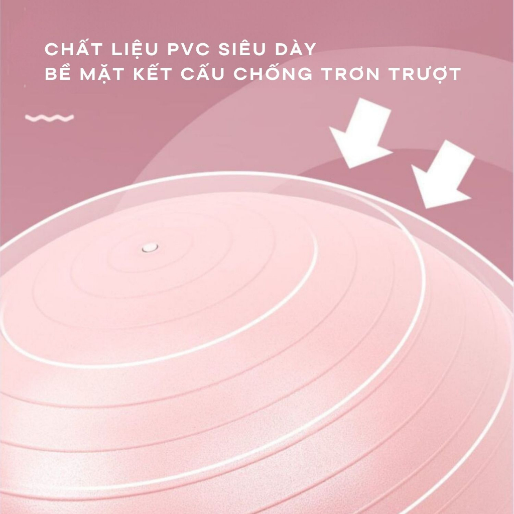 Bóng Tập Yoga Gym Size 65CM Hỗ Trợ Đa Dạng Các Bài Tập Yoga Tại Nhà Tặng Kèm Bơm Chân Không