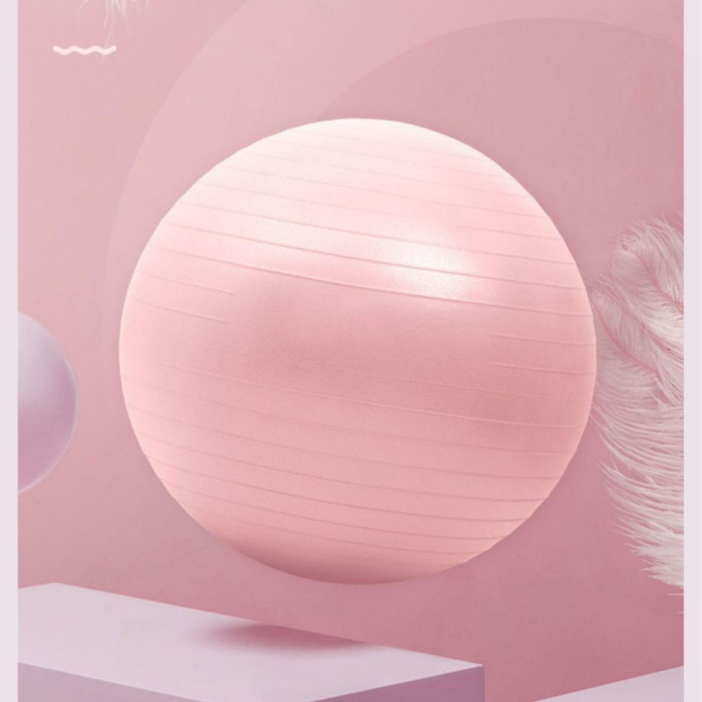 Bóng Tập Yoga Gym Size 65CM Hỗ Trợ Đa Dạng Các Bài Tập Yoga Tại Nhà Tặng Kèm Bơm Chân Không