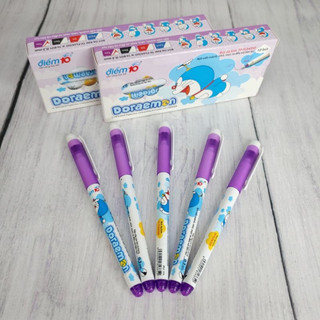 Bút dạ kim fl-04/do màu tím, bút dạ kim doraemon bigsuka
