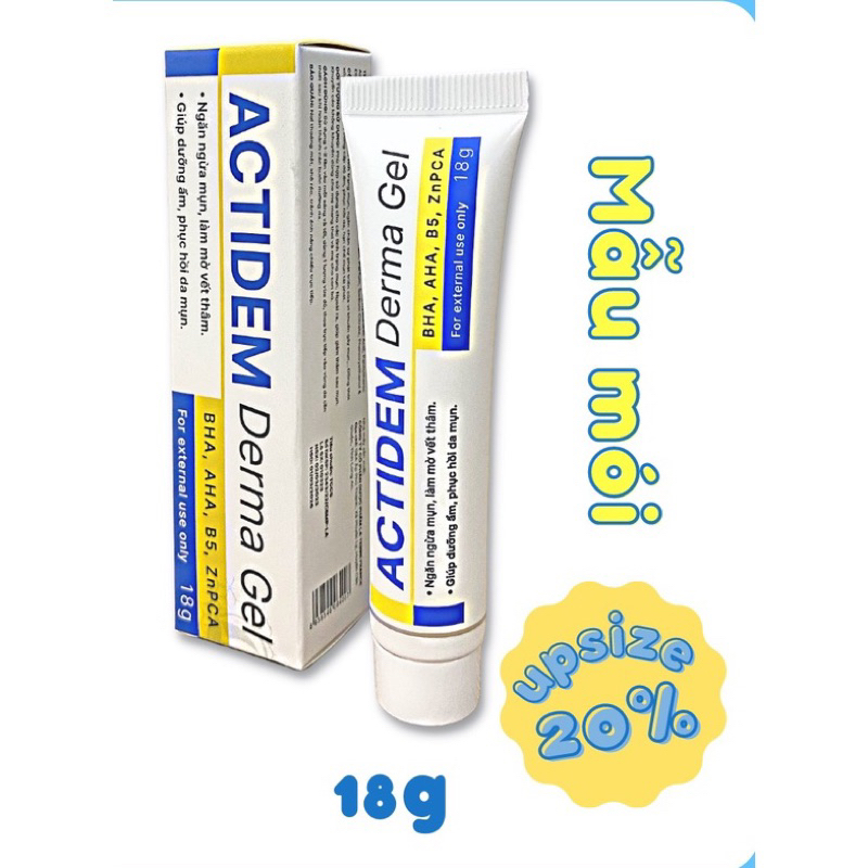 Actidem Derma Gel Giảm Mụn, Mờ Thâm, Ngăn Ngừa Mụn Tái Phát