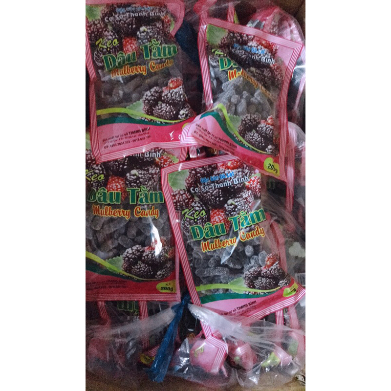 Kẹo mứt Me Cay - Dâu Tây - Dâu Tằm  200gram