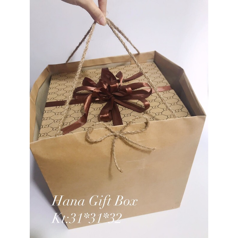 hộp kèm túi giấy 30*30*30 #HanaGiftBox