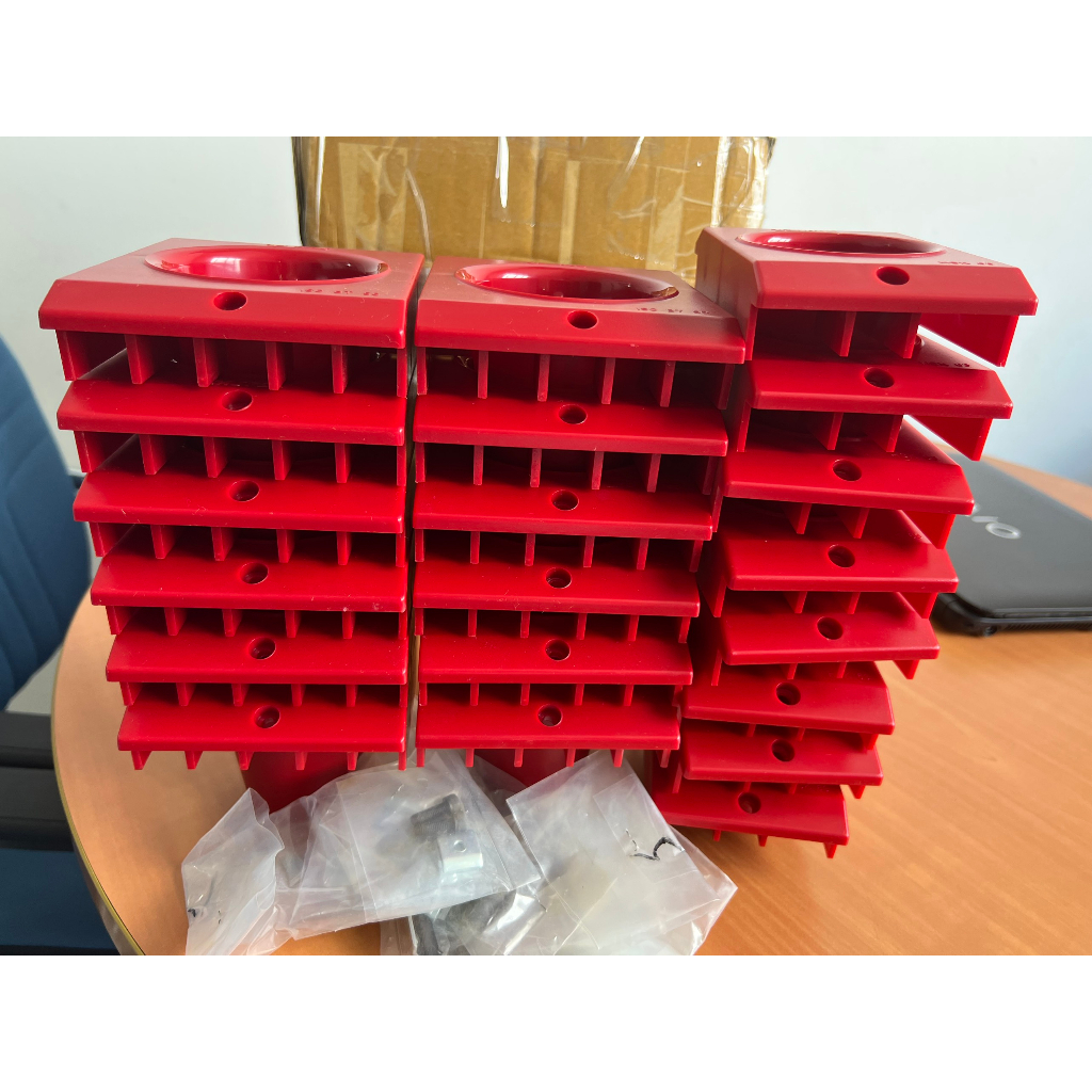 Khay cắm BT bằng nhựa hình chữ nhật, Khay cắm chuôi dao phay CNC, Tấm nhựa gá dao BT50, Khay nhựa cắm dao ISO BT50
