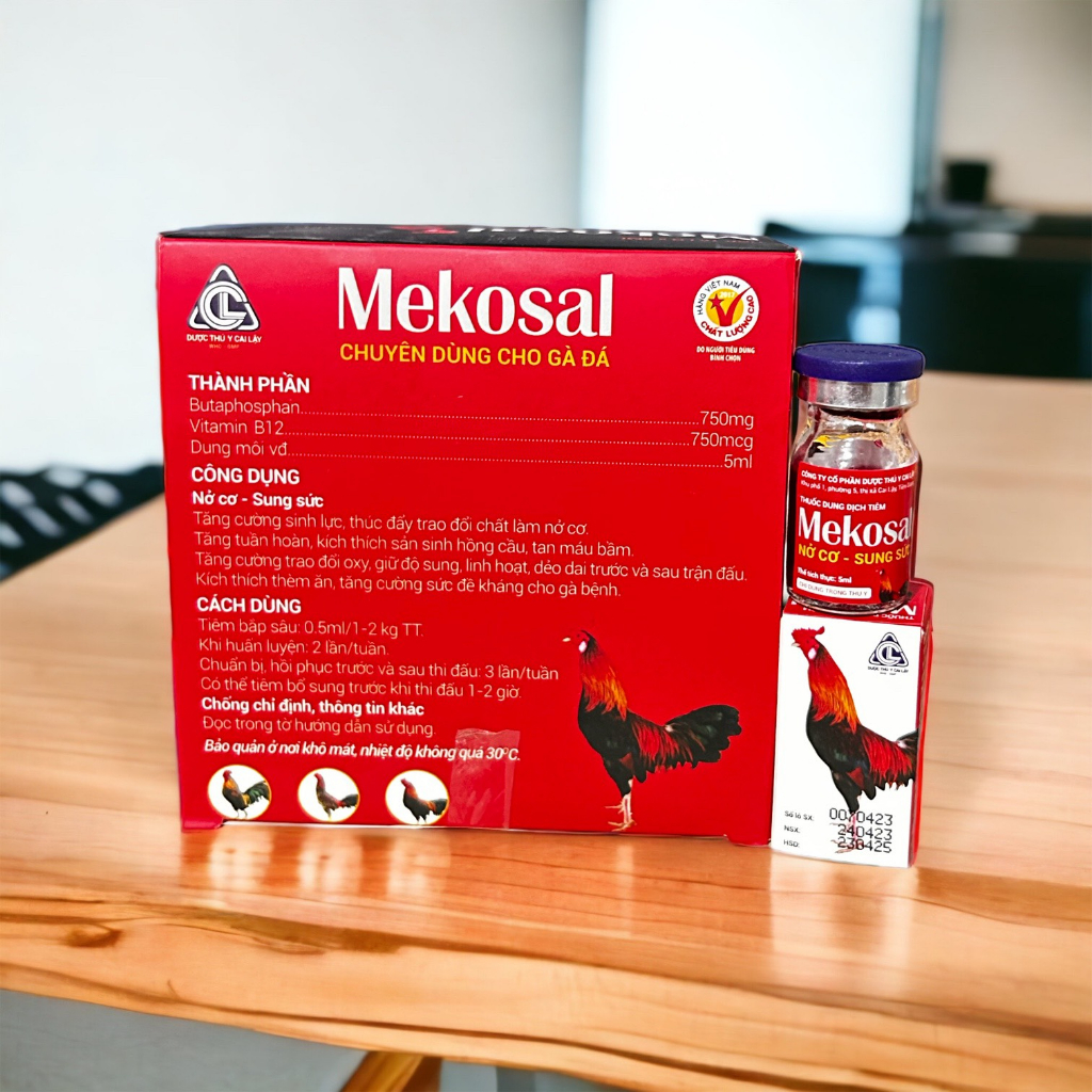 1 lọ MEKOSAL 5ml chuyên dành cho gà đá giúp tăng cơ lì đòn