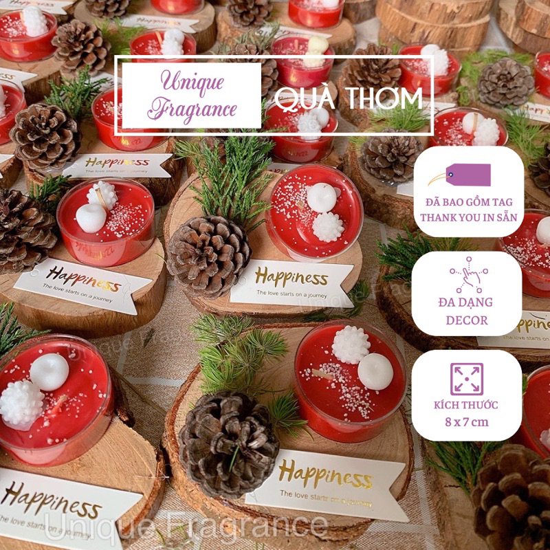 Quà tặng gỗ nến thơm trang trí đám cưới - 5 gỗ nến - UNIQUE FRAGRANCE