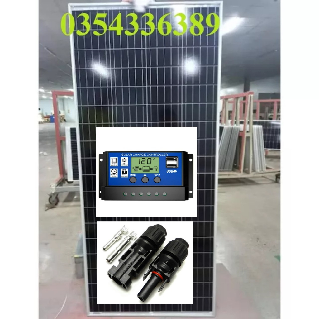 Tấm pin năng lượng mặt trời 200w loại tốt kèm sạc