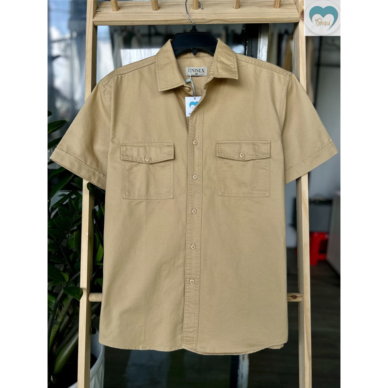 SƠ MI KAKI TAY NGẮN CHẤT VẢI MỊN, SIÊU ĐẸP