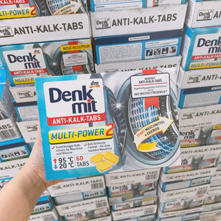 Viên vệ sinh tẩy lồng giặt Denkmit / 60 viên - Nội địa Đức