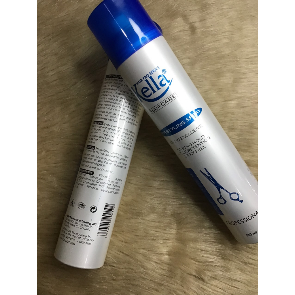 Keo xịt tóc định hình Kella 420ml
