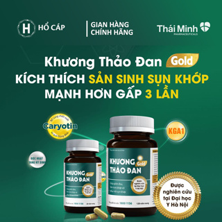 Viên Khương Thảo Đan Gold Thái Minh - Hỗ trợ xương khớp - Lọ 30 và 120 viên