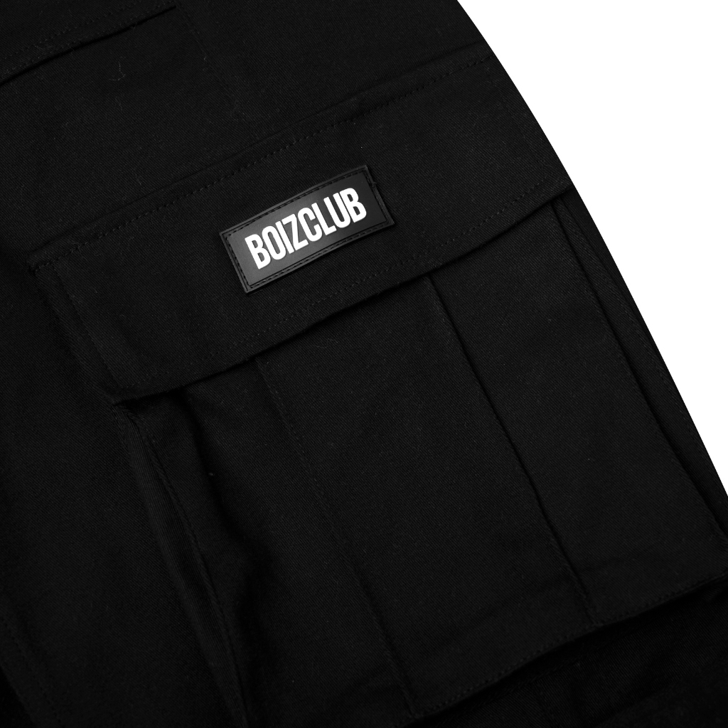 Quần kaki túi hộp basic ống rộng lưng thun BOIZ quần cargo pants Local brand