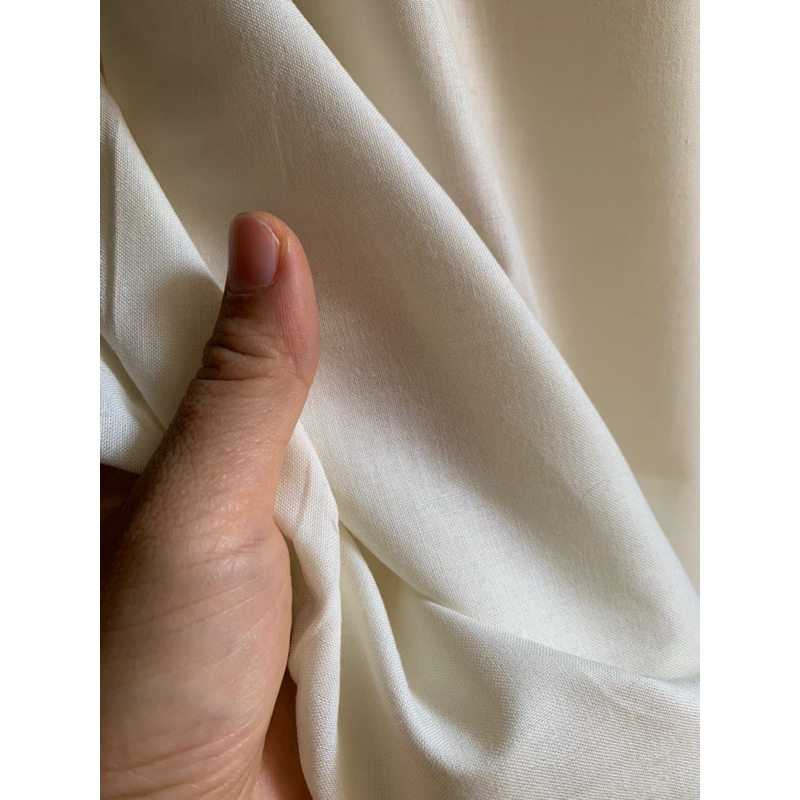 Vải thô boi 100% cotton màu kem