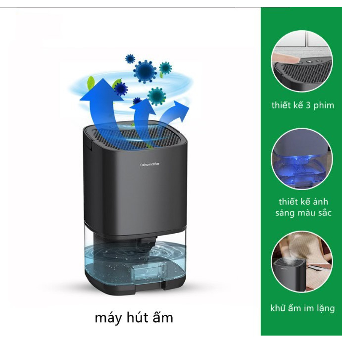 Máy Hút Ẩm Gia Đình Phòng Ngủ Tắt Tiếng Nhỏ Máy Hút Ẩm Mini Chống Ẩm Máy Hút Ẩm Hút Ẩm