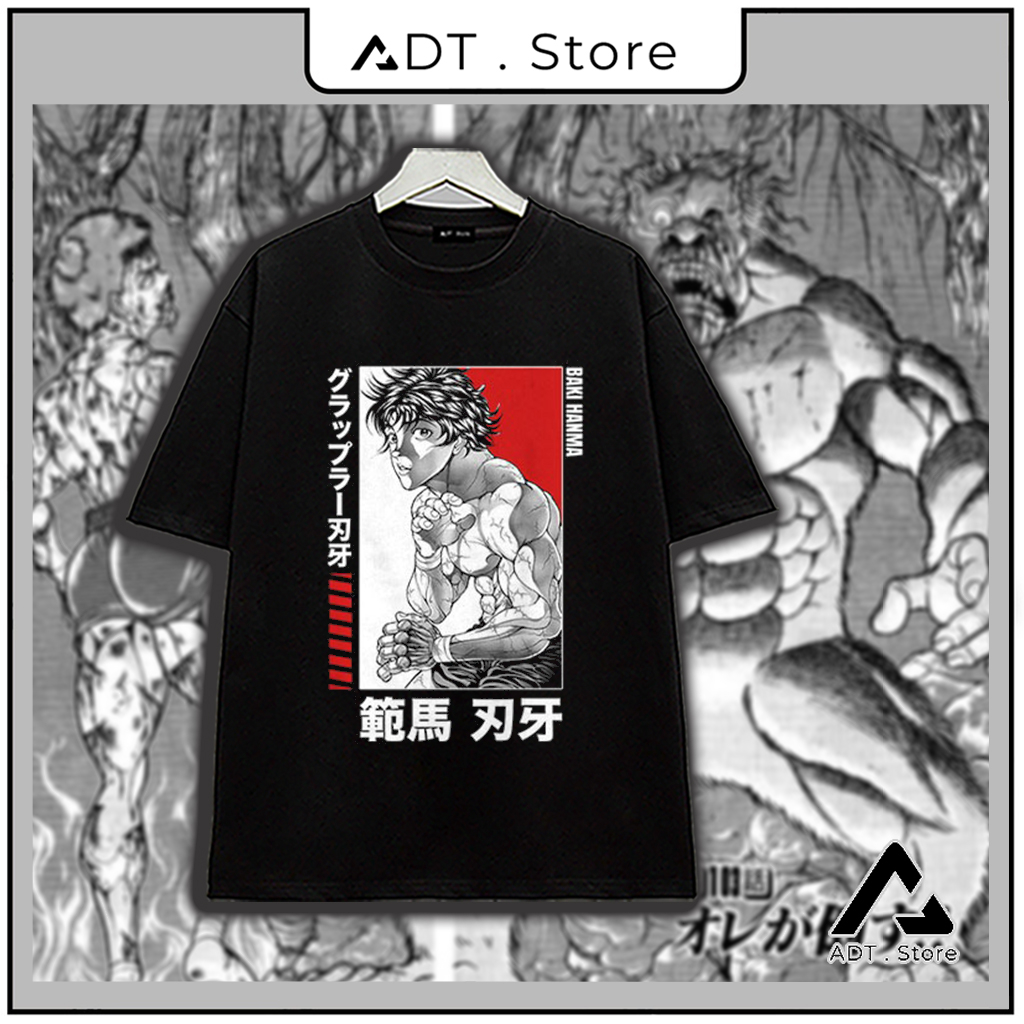 Áo thun in hình Baki the Grappler Baki Hanma ngắn tay | Yotakustore1 | mẫu HOT bán chạy