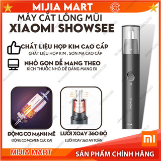 ✅[CHÍNH HÃNG] Máy cắt lông mũi Xiaomi Showsee, Máy tỉa lông mũi 2 đầu lưỡi dao nổi , xoay 360