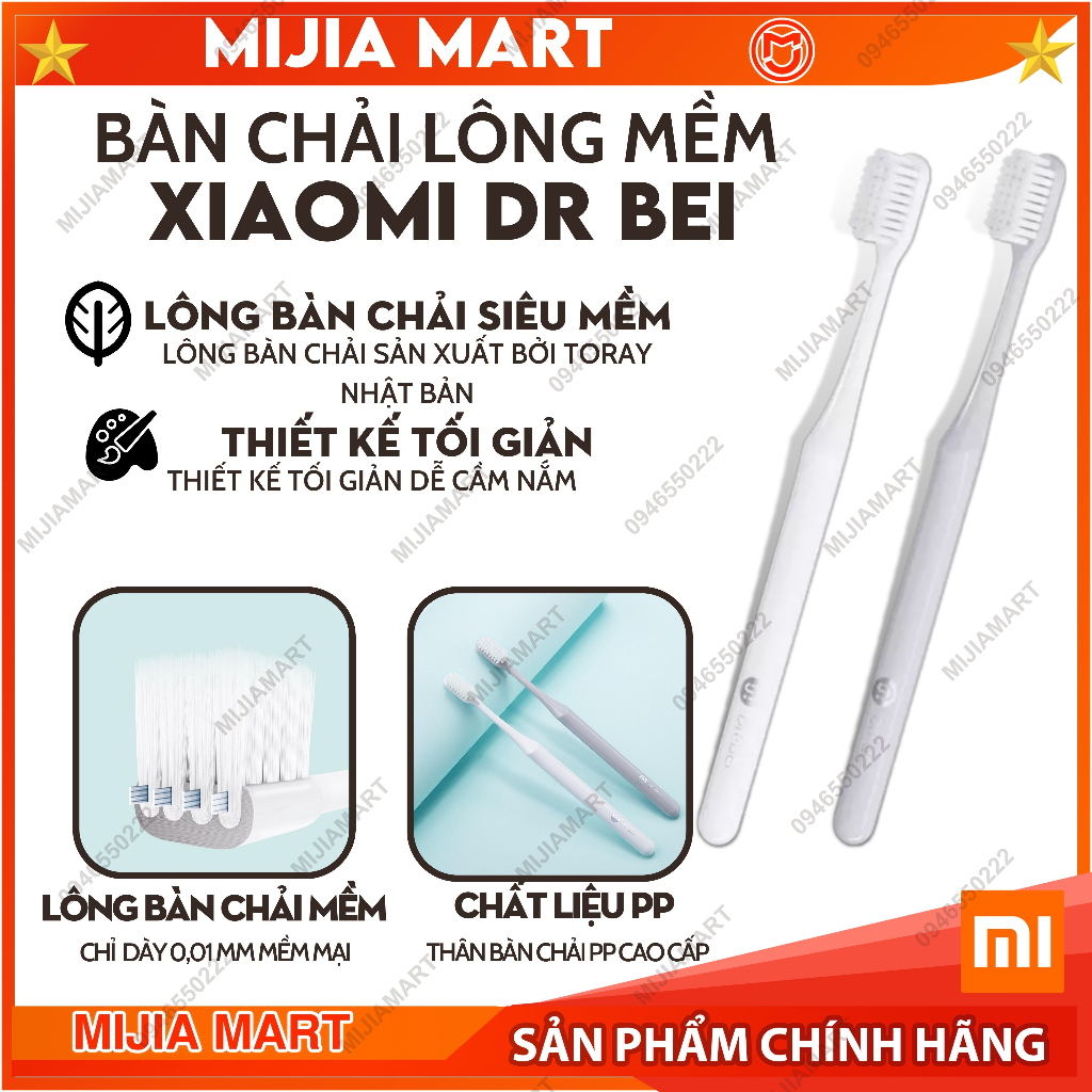 ✅ Bàn chải đánh răng lông mềm Xiaomi Teenager DR-BEI