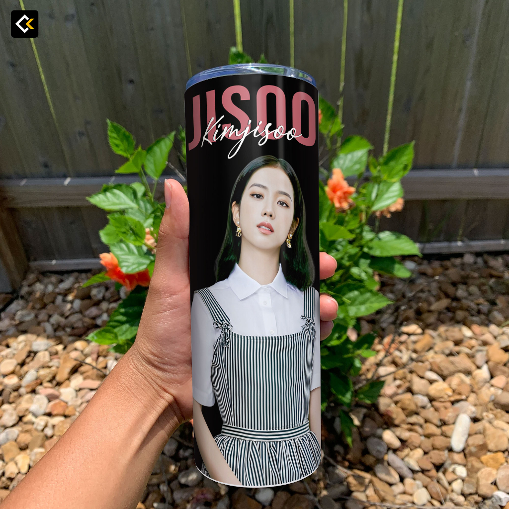 Bình Giữ Nhiệt BLACKPINK JISOO - Ly Giữ Nhiệt BLACKPINK JISOO-Bình Nước BLACKPINK JISOO-2 lớp thép không gỉ SUS304-600ml