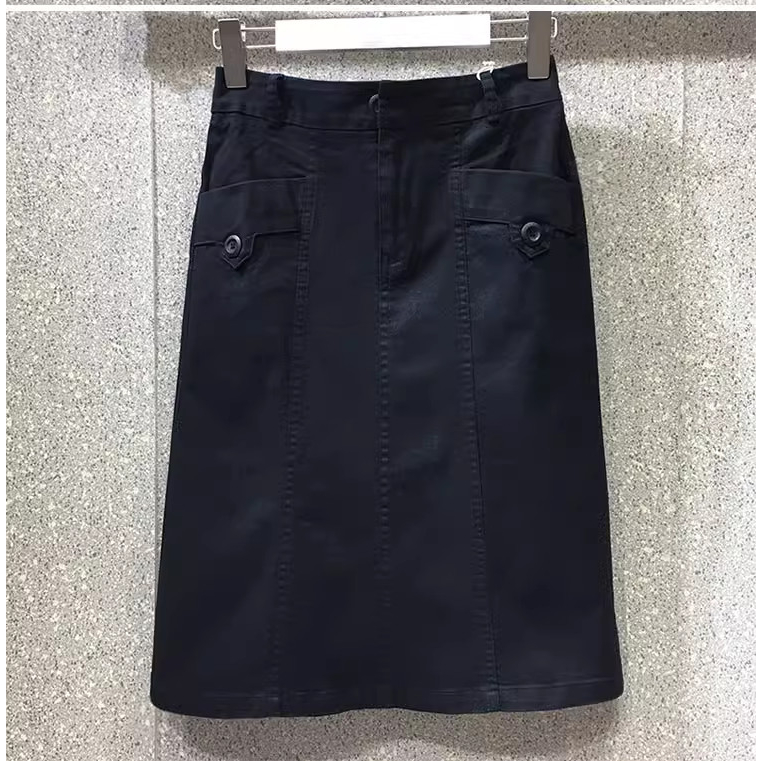 Chân Váy Nữ Kaki Ngắn Xanh Đen Dáng Chữ A Big Size Từ S->3XL - PT003