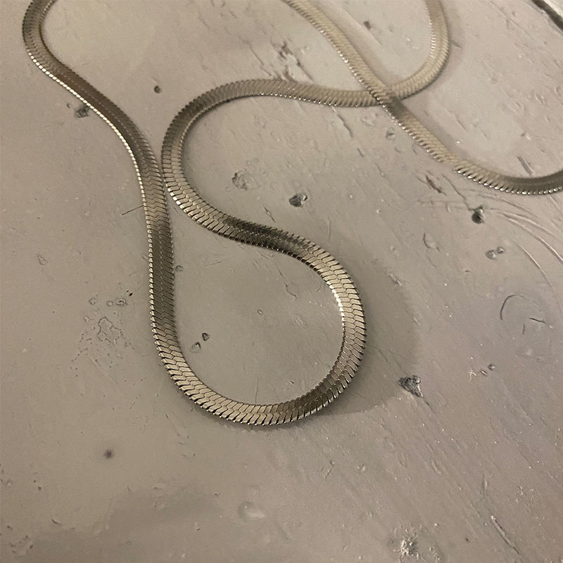 Dây chuyền nam sợi mì dẹp mãnh 4mm đẹp bảo hành không đen QCDCNAMi