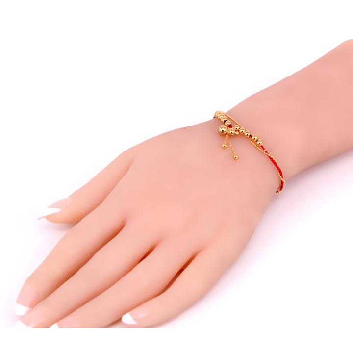 Lắc tay titan cao cấp chỉ đỏ may mắn hồ lô đẹp QCLTTT05