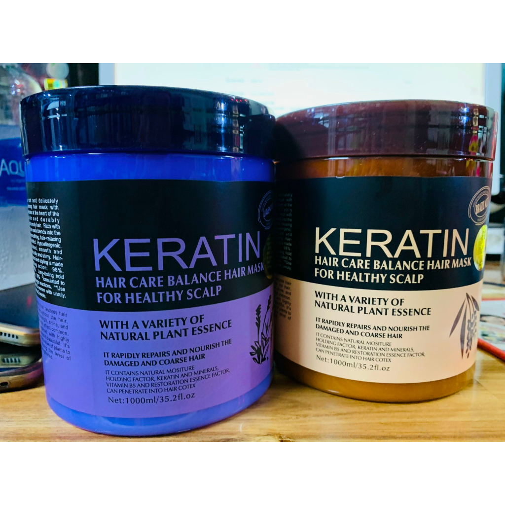 Kem ủ tóc KERATIN COLLAGEN 1000ML LAVENDER BRAZIL NUT - Ủ hấp tóc cung cấp dưỡng chất KERATIN