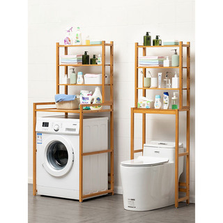 Kệ để đồ sau máy giặt bồn cầu toilet phòng tắm, để được lò nướng, vi sóng HAUSDIRECT gỗ thông cao cấp - D21