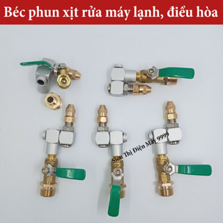 Đầu béc rửa máy lạnh điều hòa dùng cho máy rửa xe chỉnh áp - đầu xoay chỉnh tia 360 độ