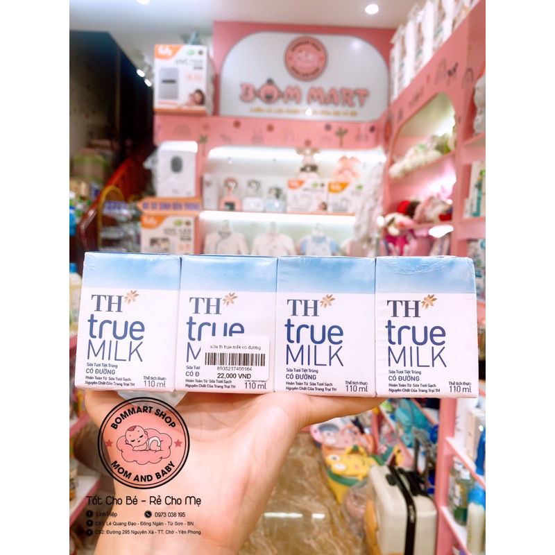 Sữa TH true Milk có đường 110ml