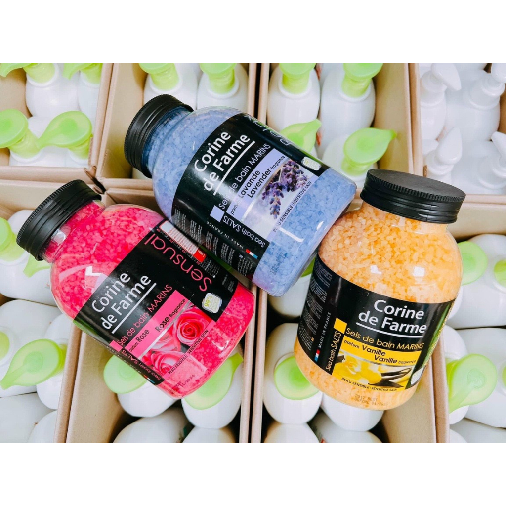 Muối tắm Corine de Farme - Hương oải hương 100g